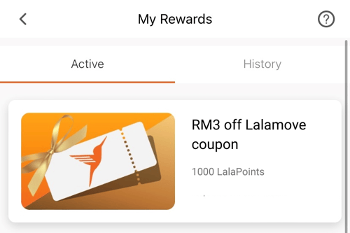 RM3 off Lalamove coupon - active