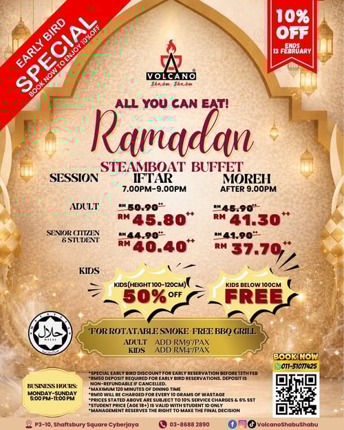 Ramadan Bufet 2026 - Volcano Shabu Shabu
