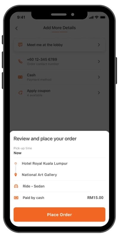 Ride Hailing - How To Order 5