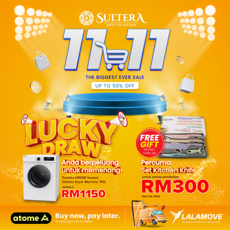 Sultera 11.11 offers with lucky draw