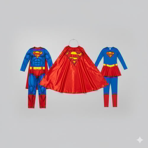 Superman and Supergirl Halloween Costume