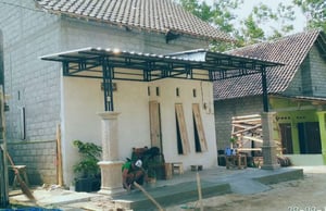 Kanopi Monokrom Atap Alderon Thinwall