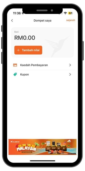 User - Cara Tambah Nilai Dompet Lalamove (1)