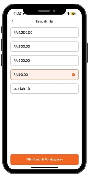 User - Cara Tambah Nilai Dompet Lalamove (2)