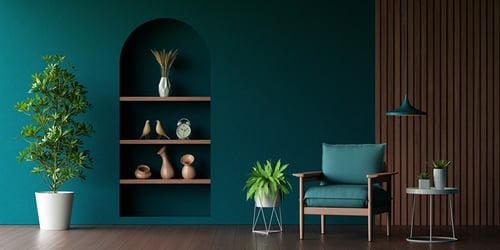 Warna cat teal yang aesthetic
