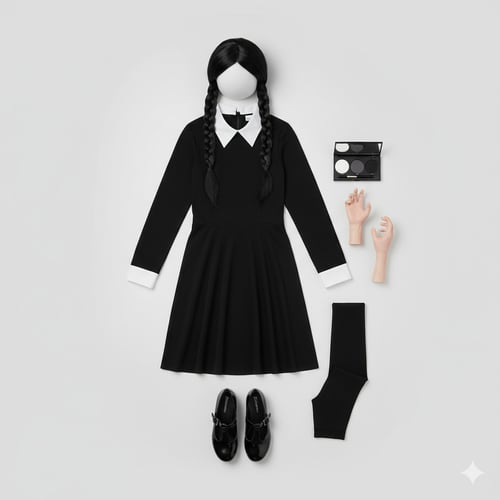 Wednesday Addams Halloween Costume