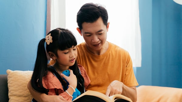 a dad with his daughter