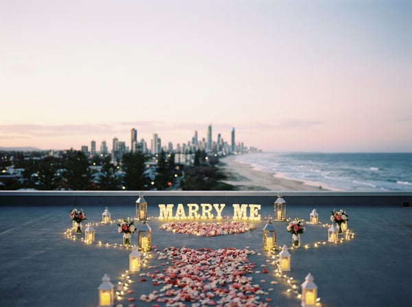 a proposal location that says marry me