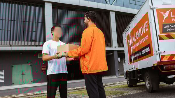 blurring customers face