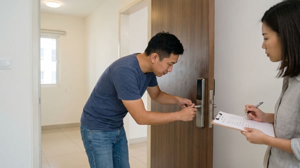 checking door locks