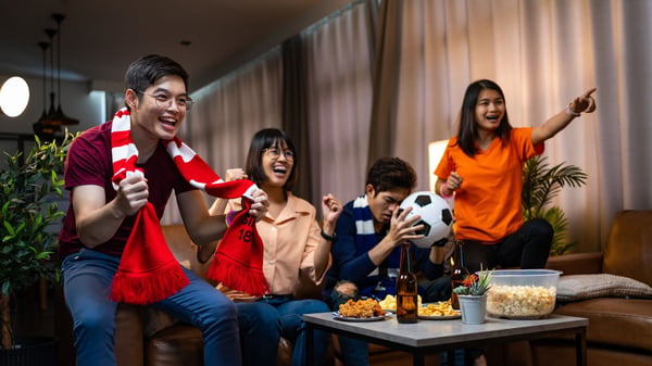 comfortable seats for match party