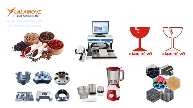 Đa dạng các loại hàng hoá vận chuyển