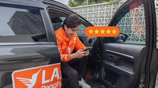 driver receives 5 star rating