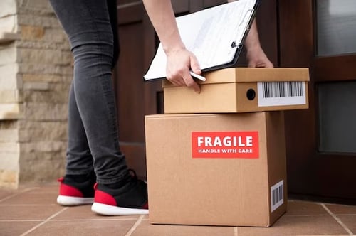 fragile paket