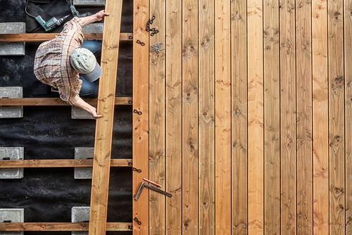 kayu material bangun rumah