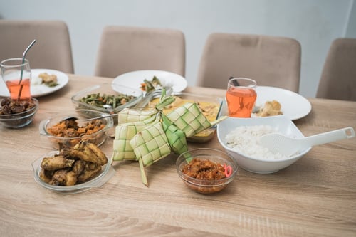 ketupat makanan ramadan lebaran