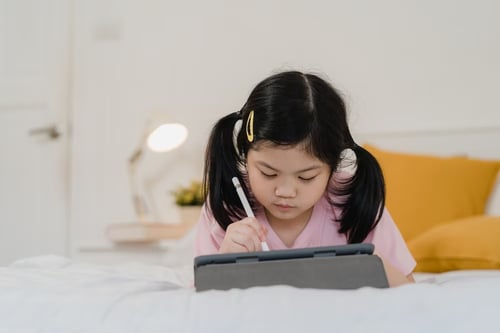 kids gadget anak main tablet
