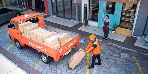 kontrak pengiriman rutin dengan lalamove