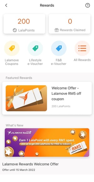 lalamove rewards in lalamove app features