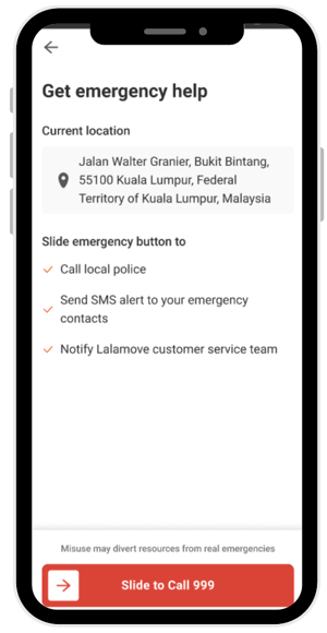 lalamove ride new safety features in the lalamove driver app