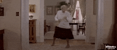 mrs doubtfire scene dancing