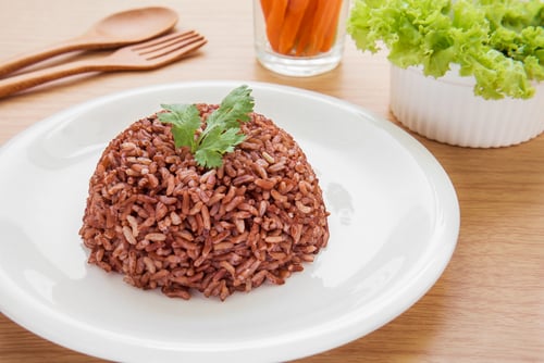 nasi merah mekanan