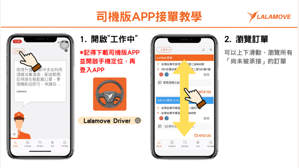 Lalamove司機夥伴接單教學