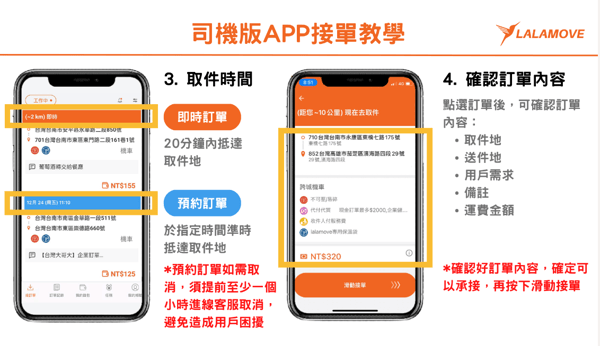 Lalamove司機夥伴接單教學