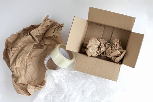 packing styrofoam bubble wrap