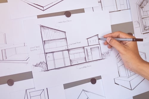 pembangunan rumah bangun house bulding sketsa desain