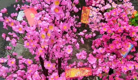 pohon angpao buatan