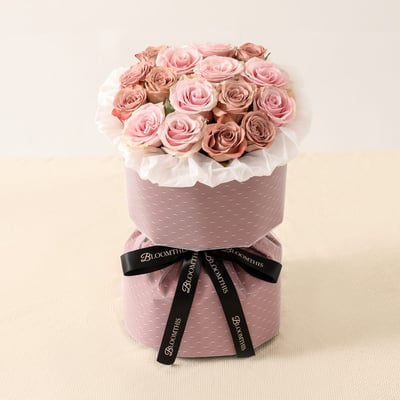 rachel cappuccino rose bouquet