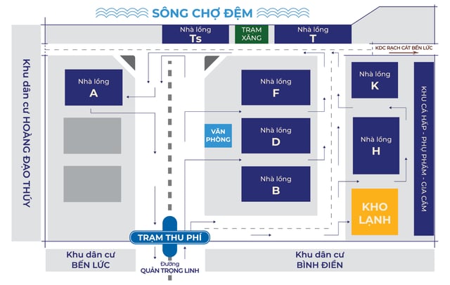 sơ đồ chợ bình điền