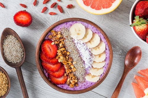 smoothie bowl smoothie quaker oat mangkok