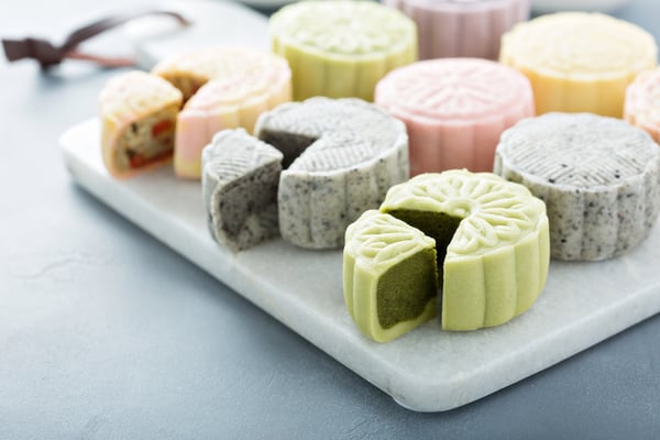 snow skin mooncakes