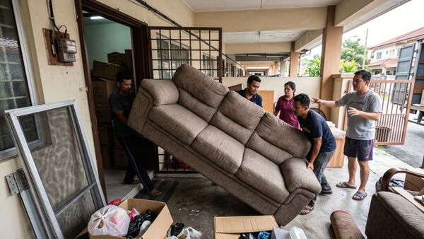 sofa cant fit the door