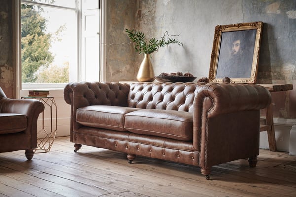 sofa chesterfield leather