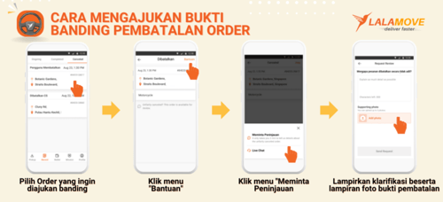 Cara Pengajuan Banding Akun Suspend Lalamove