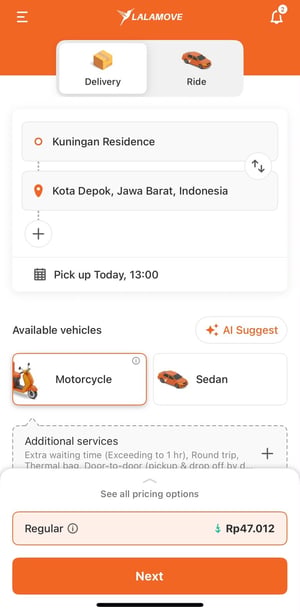 penjadwalan pengiriman