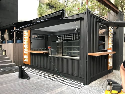 Konsep Booth Container Industrial