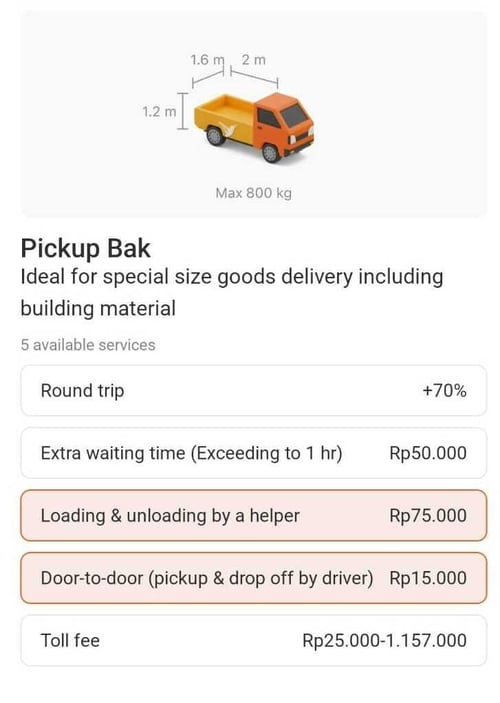 Apakah Extra Helper dan Door to Door Bisa Dipakai Bersamaan
