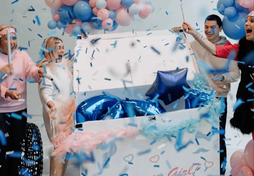 Box Surprise dengan Balon Terbang