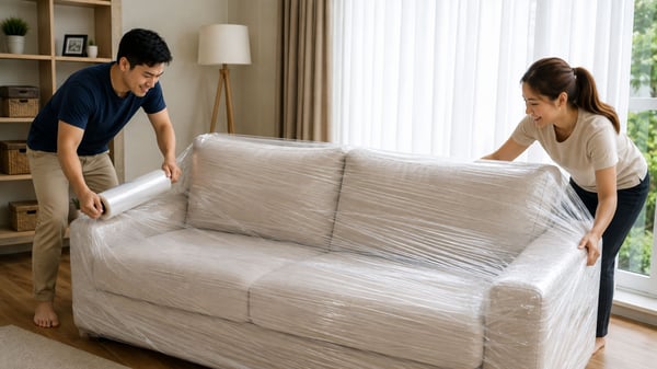 wrap using plastic film