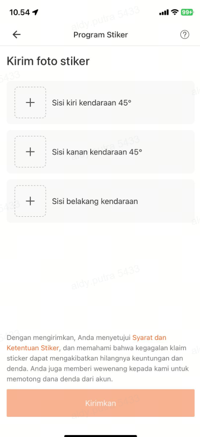 ambil foto kendaraan