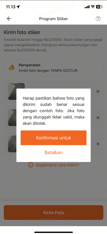 foto sesuai