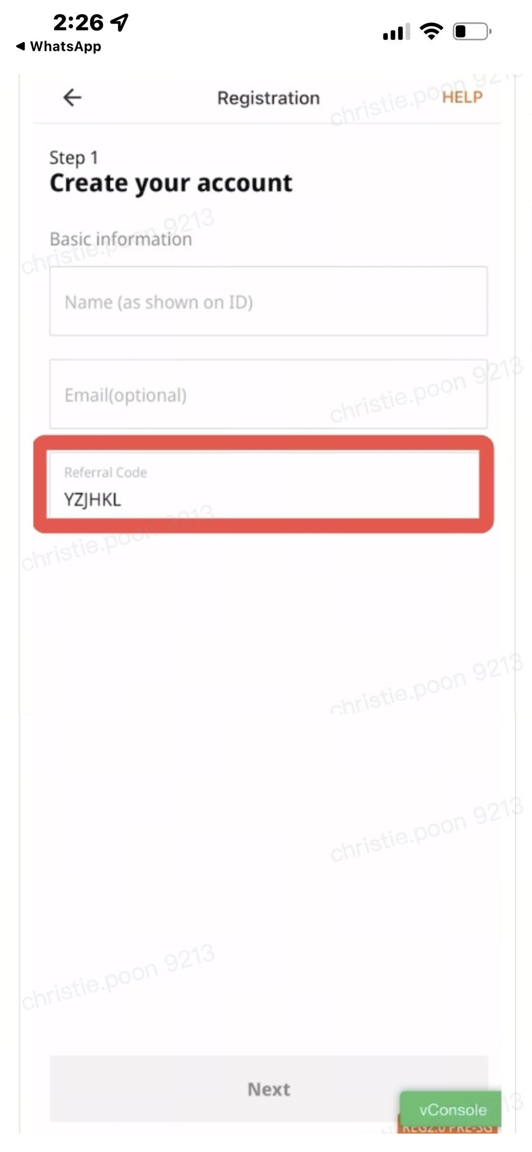 CODE EXAMPLE