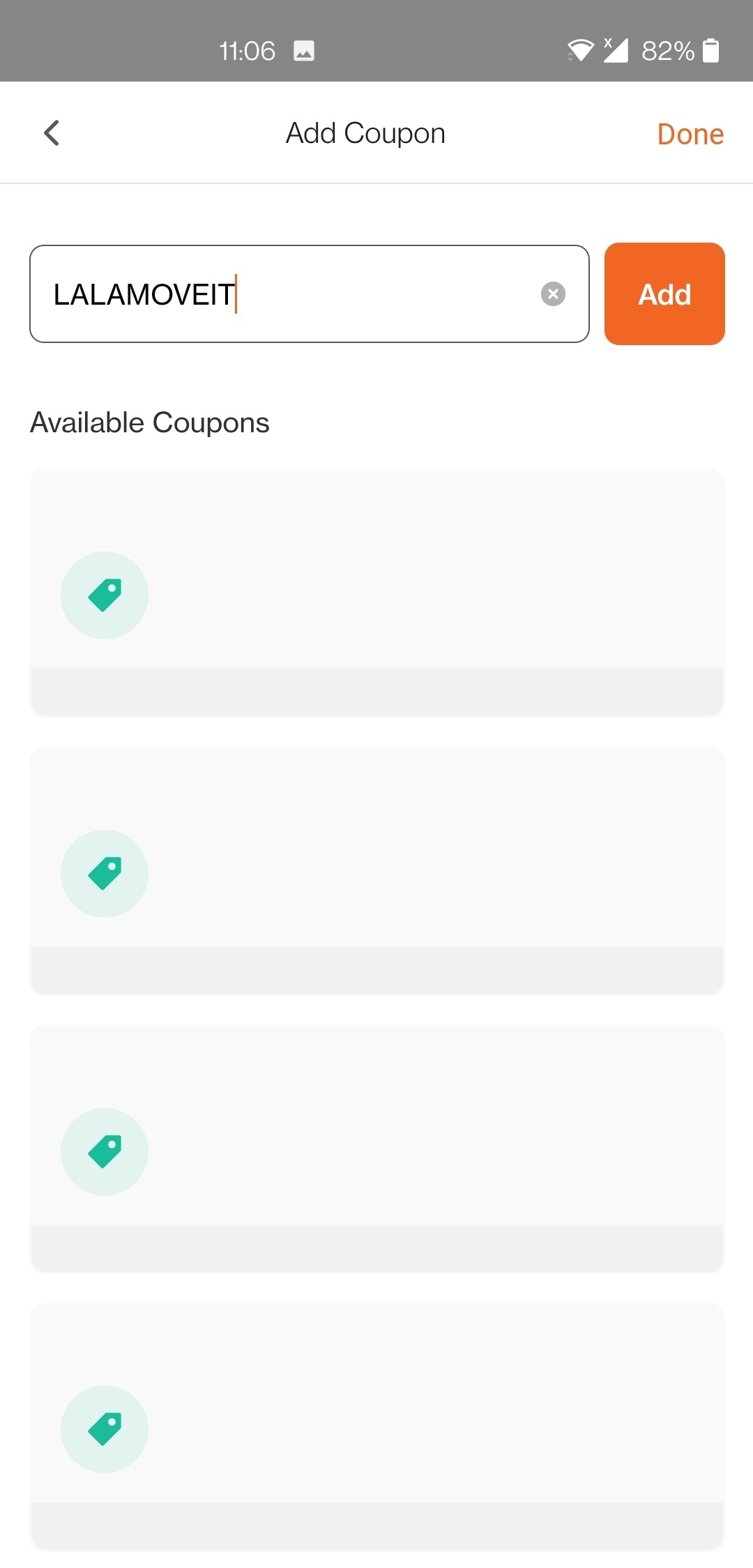 Fourth step to redeem coupon