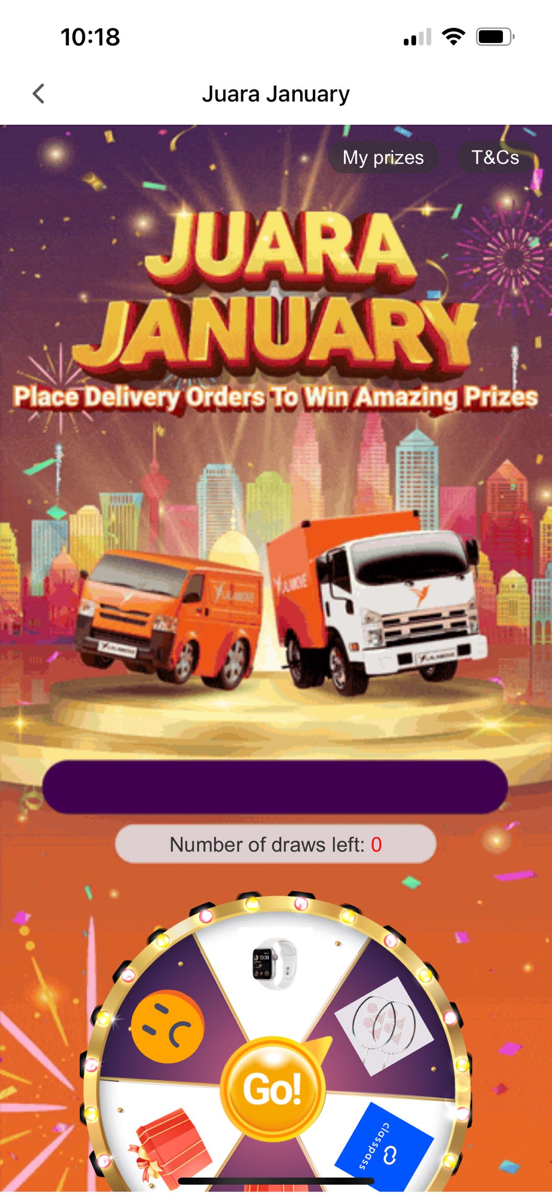 January Juara 2024 campaign app banner
