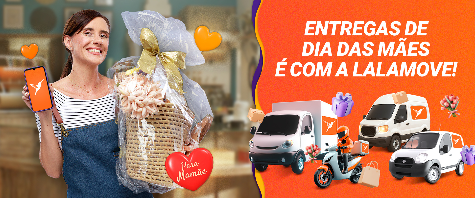 Entrega Dia das Mães com rapidez