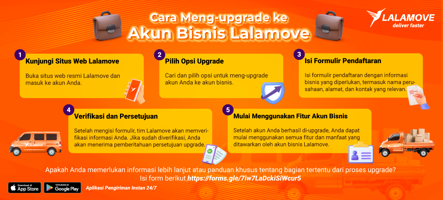 Upgrade Akun Bisnis Lalamove